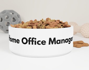 Personalized Ceramic Pet Bowl – Custom Design, Glazed Finish