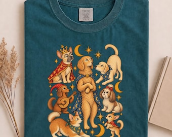 Medieval Dogs Renaissance Shirt, Funny Dog Art Tee, Renaissance Painting Dog T-Shirt, Historical Dog Meme Gift Tee, Funny Classic Art Shirt