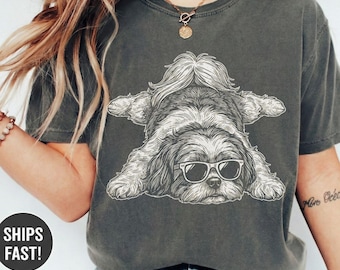 Shih Tzu Sploot Shirt, Cute Shih Tzu Dog Lover Gift, Shih Tzu Mom Gift, Shih Tzu Dad Shirt, Funny Sploot Puppy Graphic Tee