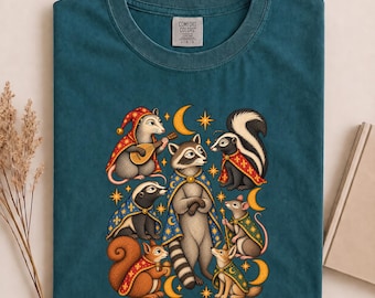 Medieval Raccoon Shirt, Renaissance Raccoon Shirt, Funny Feral Shirt, Medieval Opossum Tee, Funny Skunk Renaissance Gift, Meme Gift Tee