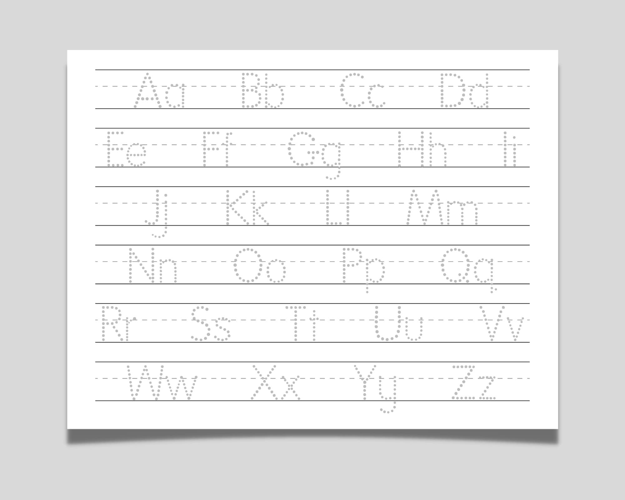 Alphabet & Number Tracing Sheet, Handwriting Practice, ABC Tracing ...