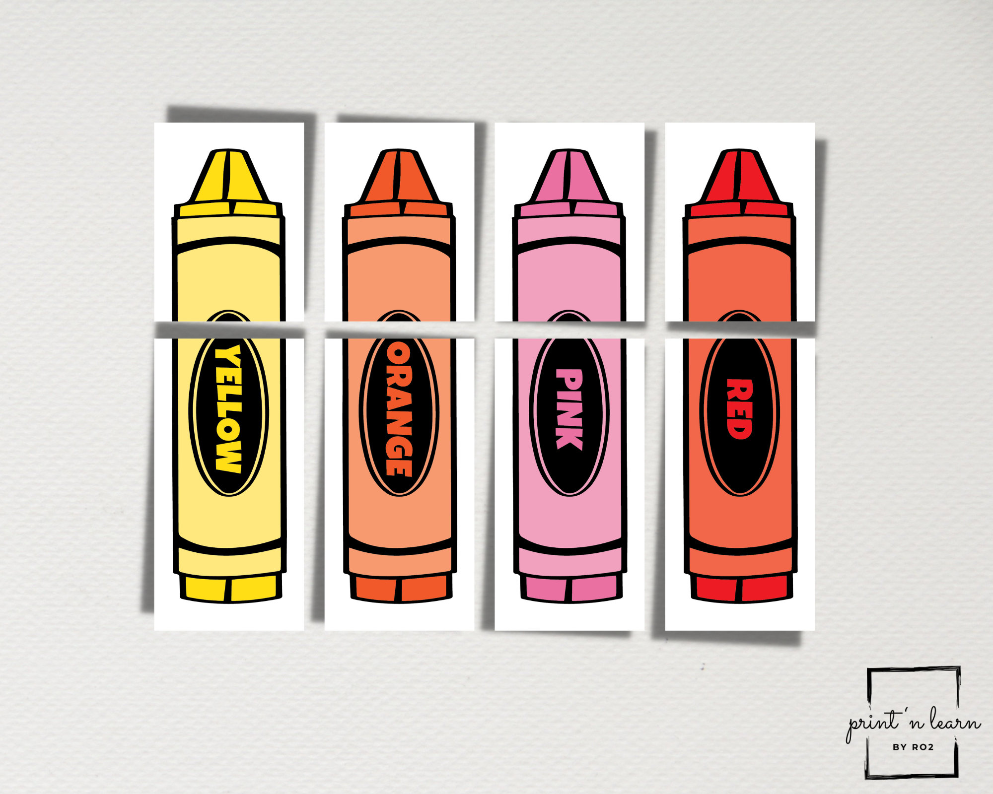 COLORS, Matching Colors, Printable Prek Worksheets, Toddler, Learning ...