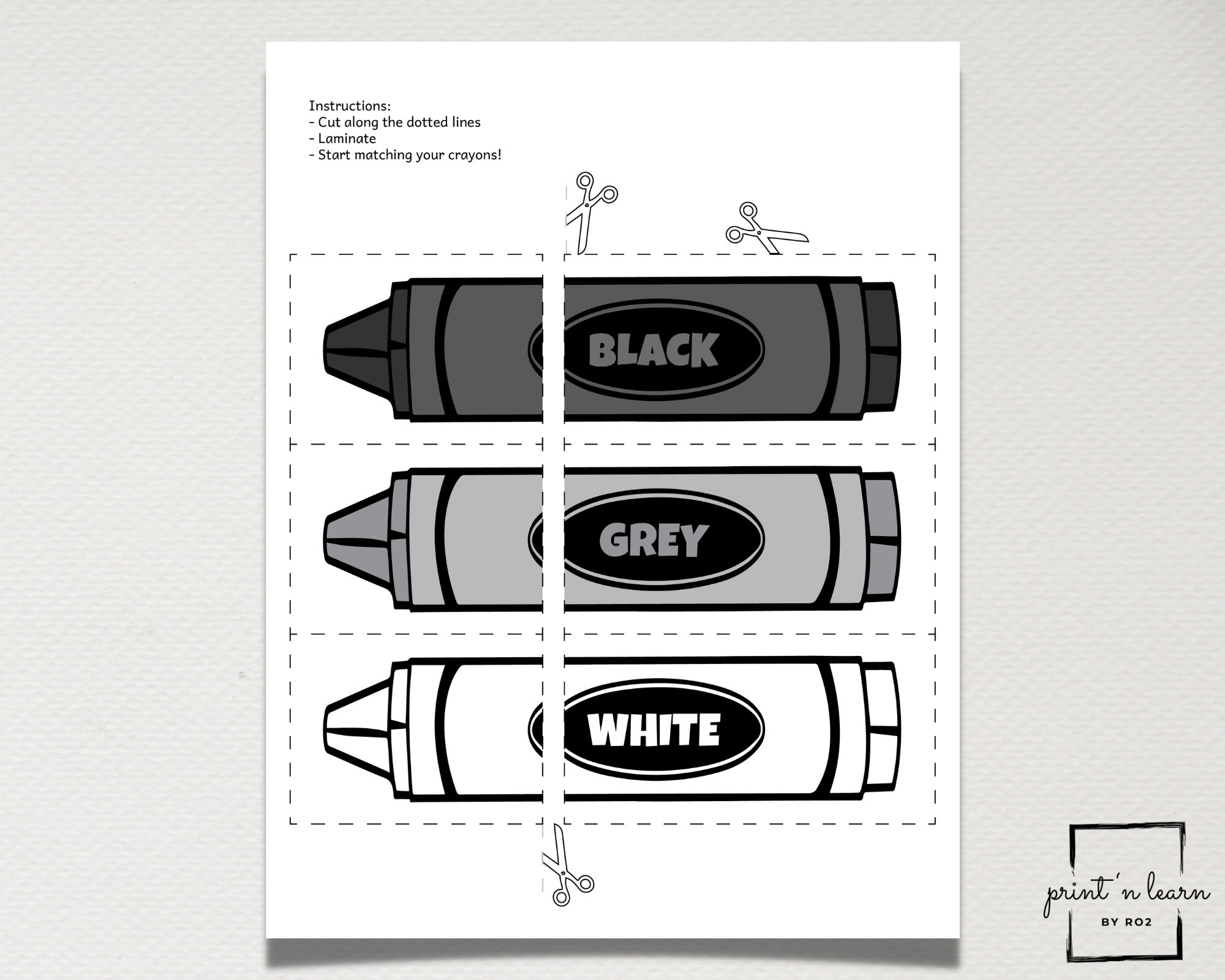 COLORS, Matching Colors, Printable Prek Worksheets, Toddler, Learning ...