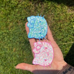 3" Holographic Kitty Sticker: Sparkly Sticker bild 6