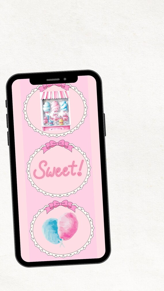 Coquette Pink Bows Sweet Cotton Candy Wallpaper Lock Screen