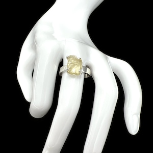 Zitronenquarz Ring auf 925 Sterling Silber Band **Chunky**