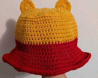 Pooh Crochet Bucket Hat