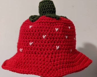 Strawberry Bucket Hat