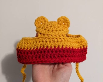 Pooh Crochet Cat Hat