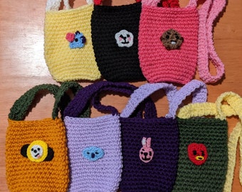 BT21 / BTS Inspired Crochet Phone Pouches