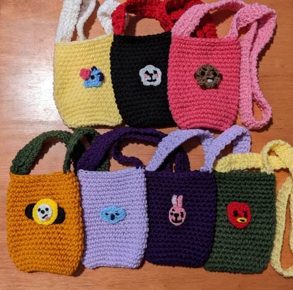 BT21 / BTS Inspired Crochet Phone Pouches - Etsy