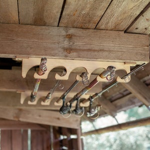 Ceiling fishing rod holder, Tackle storage, Fishermans gifts, Fishing reel wall stand, Gift for fishing