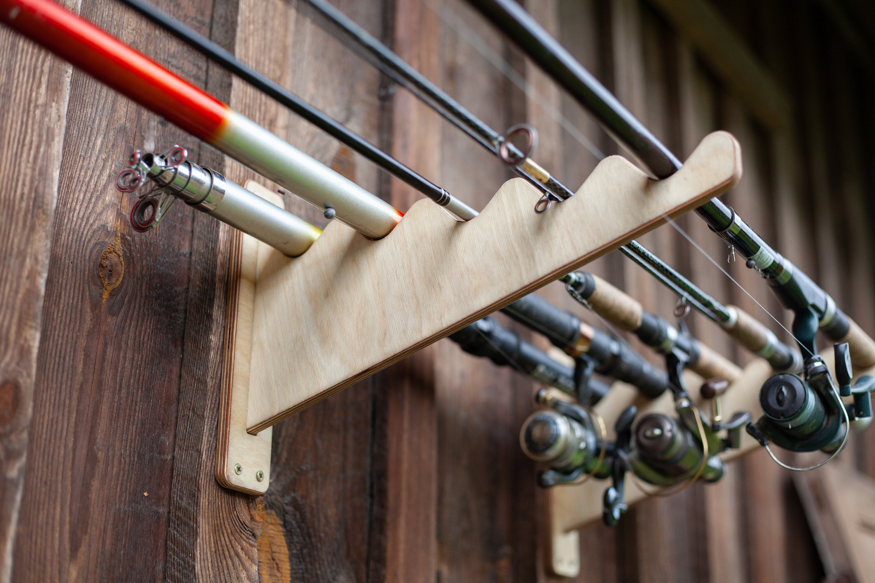 Horizontal Fishing Rod Rack 