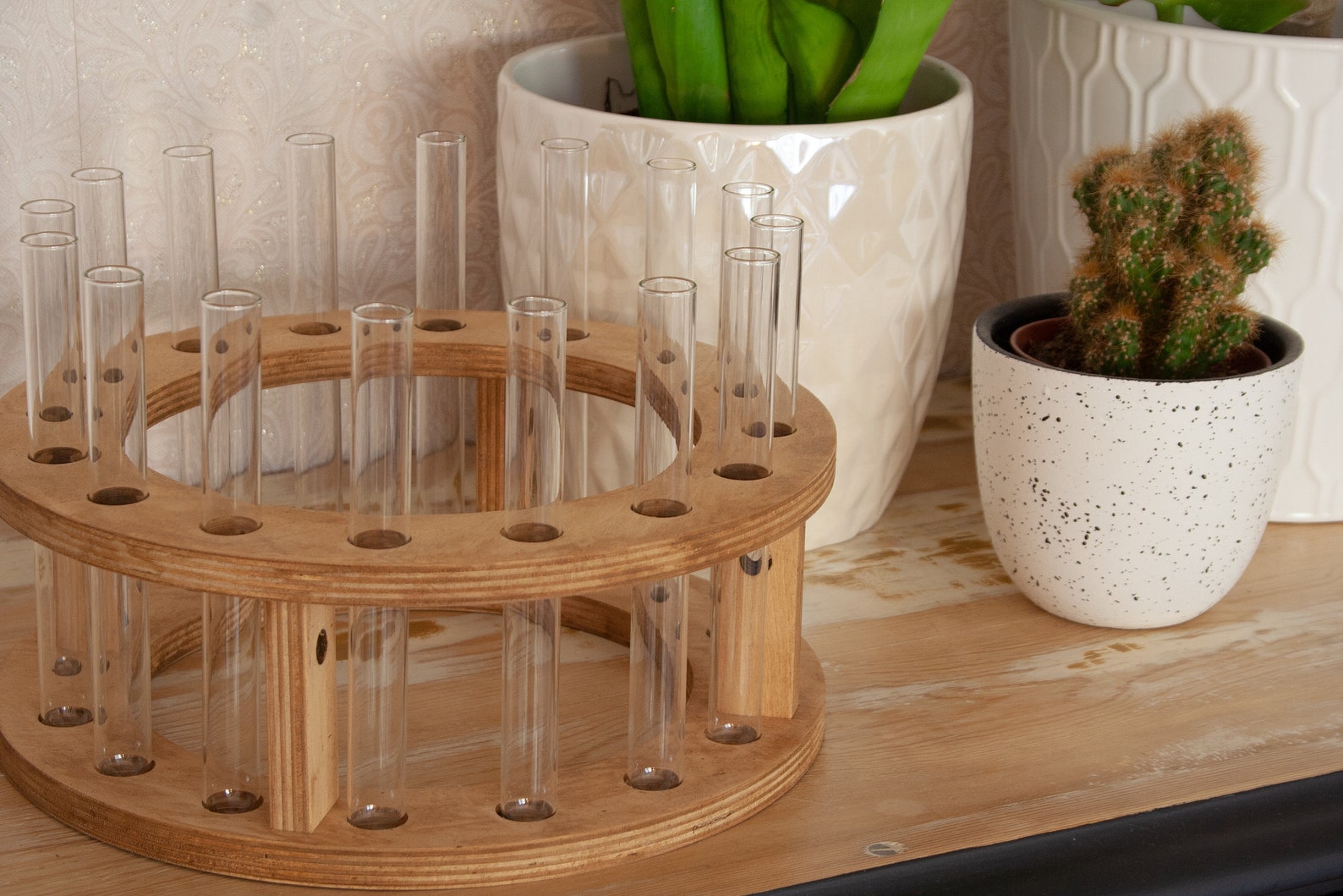 Glass Vial Vase for Single Stem Flowers Propagation Station Etsy