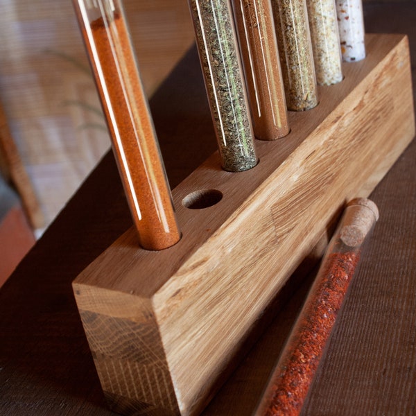 Test Tube Spice Rack Etsy