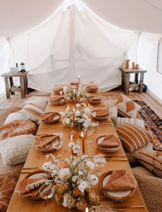 32x47inchfolding Picnic Table Boho Picnic Tableluxury Etsy