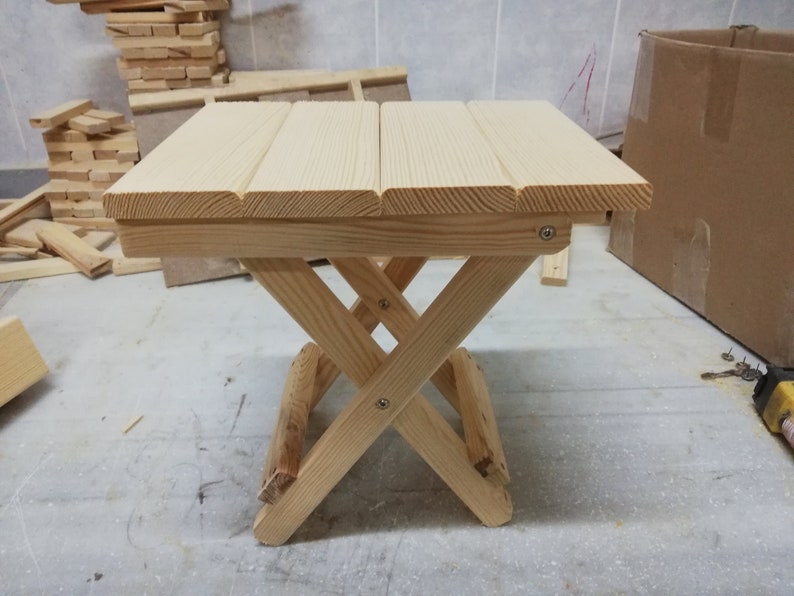 Wooden folding stools, wooden folding table, small table, small Wooden folding stools, wooden folding table, small table, small