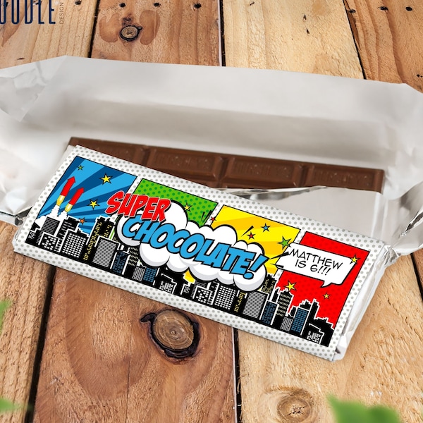 Superhero Candy Bar - Etsy