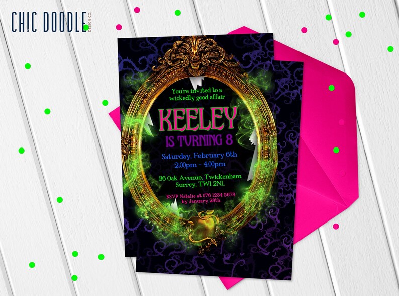 Descendants Party Invitation DIGITAL Printable DIY Editable Instant ...