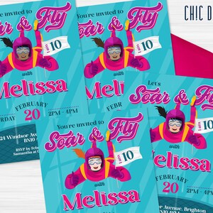 Indoor Skydiving Party Invitation DIGITAL Printable DIY Editable ...