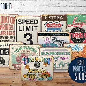 Radiator Springs Party Signs | DIGITAL | Printable | Instant Download | 8x10