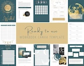 Workbook Template Canva, Worksheets for Coaches, Influencers, etc. Charts, Checklists, Planners, Journals, Infographs, etc.