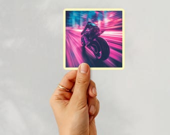 Cyberpunk Sticker Gift Vinyl Waterproof Retro Cyberpunk Motorcycle Stickers