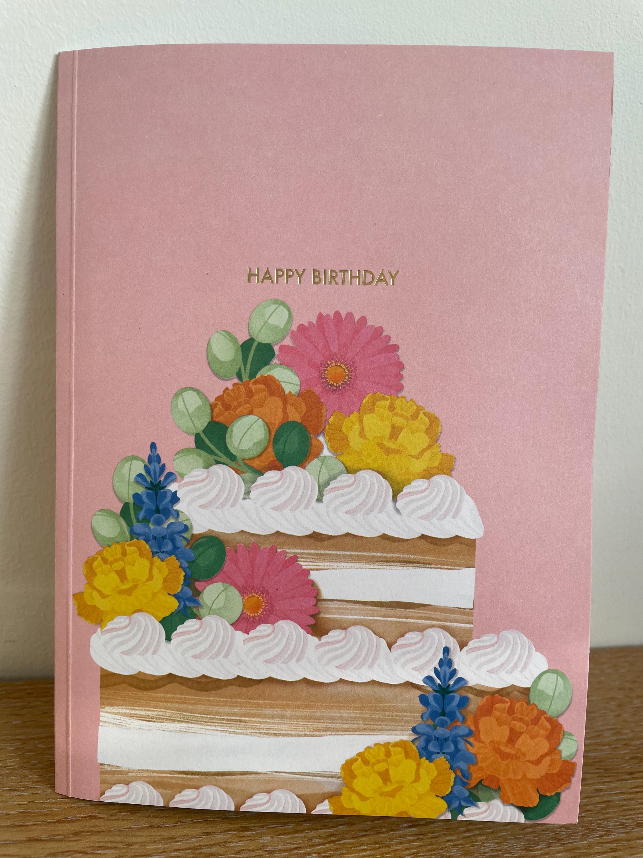 PATIKIL 90 Anni Cartolina di Compleanno a Scomparsa Regalo Carta Divertente Buon Compleanno Bouquet di Fiori 3D Farfalle Dolce con Cartolina Auguri e Busta per Regalo Donna Rosa