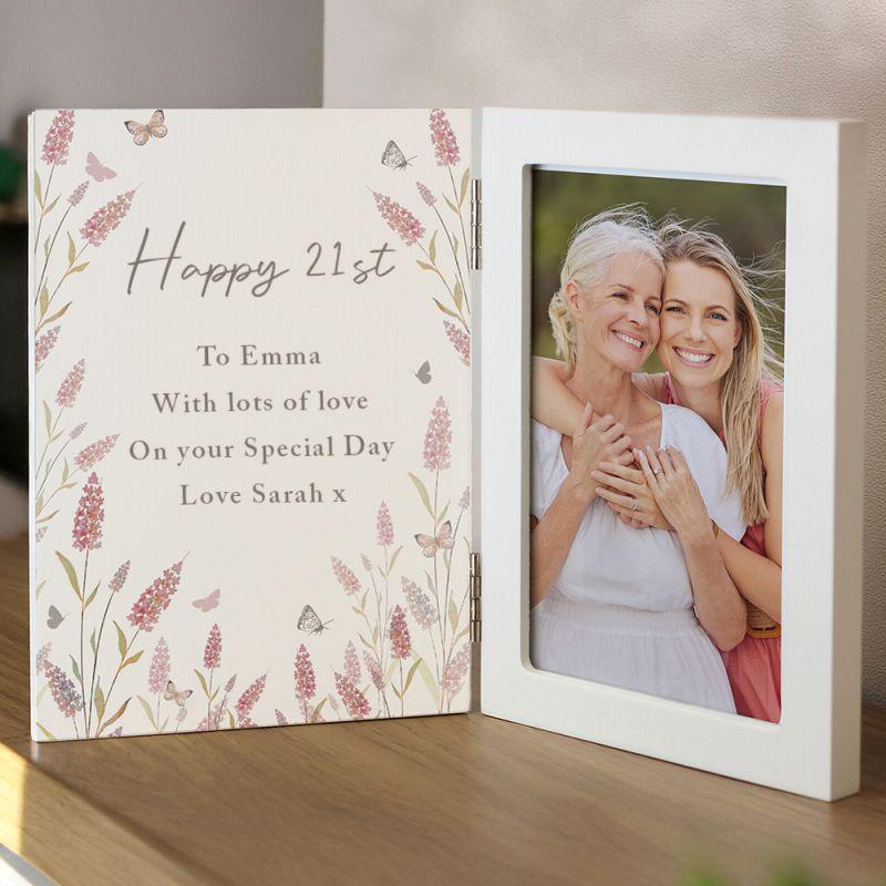 IAXIC Cadre Photo En Bois Rustique 25,4 X 20,3 Cm - Pour Les Amoureux Des Chats - Idéal Pour Offrir à Une Sœur, Une Amie Ou Une Nièce - Décoration Murale Ou Bureau