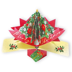 Carte de Noël pop-up 3D avec arbre de Noël - pour maman, papa, grand-père, grand-père, grand-père, grand-père, fils, fille, ami, petite-fille, soeur, frère