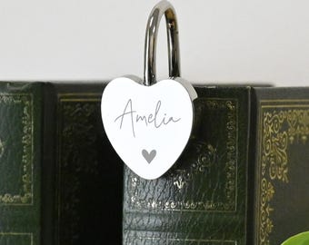 Personalised Silver Heart Engraved Heart Bookmark - Birthday, Mother's Day or Christmas gift