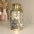 Personalised 70th Birthday LED Me To You Floral Jar - 70th Gift for her, woman, Mum, Gran, Granny, Friend, Sister, Nan, Nanny