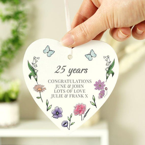 Targa In Legno A Cuore Per 3° Anniversario Matrimonio – Fatta A Mano, Con Scritta Romantica, Regalo Ricordo - 2