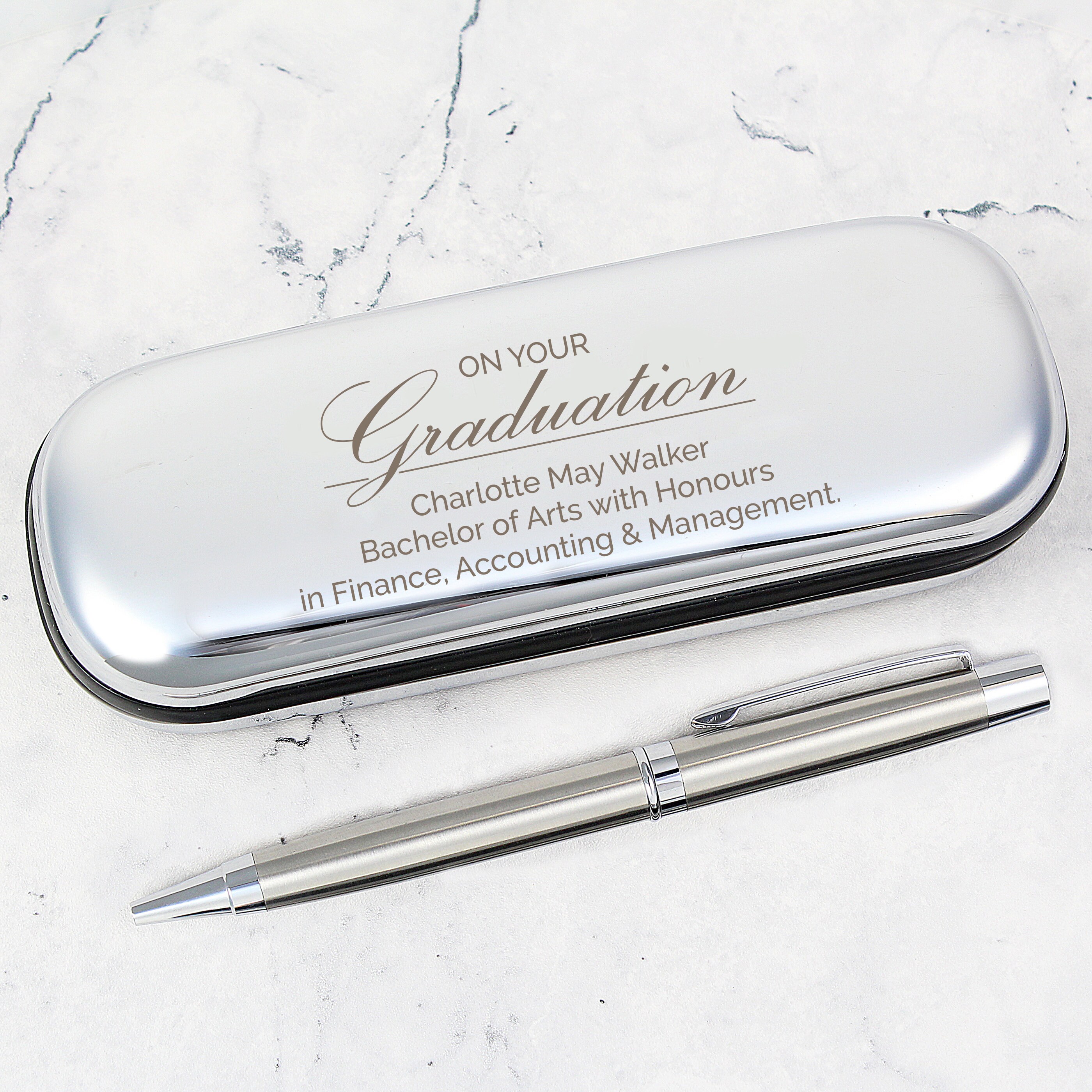 Personalised Graduation Pen and Box Set - Graduation Gifts for Him & Her