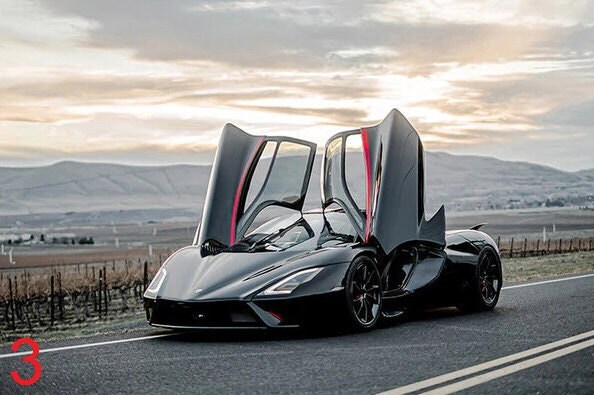 SSC Tuatara Poster Canvas Printing Wall Decor Gift Idea for - Etsy Polska
