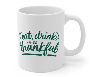 happy thanksgiving 2 side fall mug autumn coffee mug turkey Thanksgiving mug 