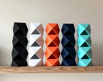 GeoVase / Jarrón geométrico de propagación / Maceta de tubo de ensayo de pared / Soporte minimalista para flores