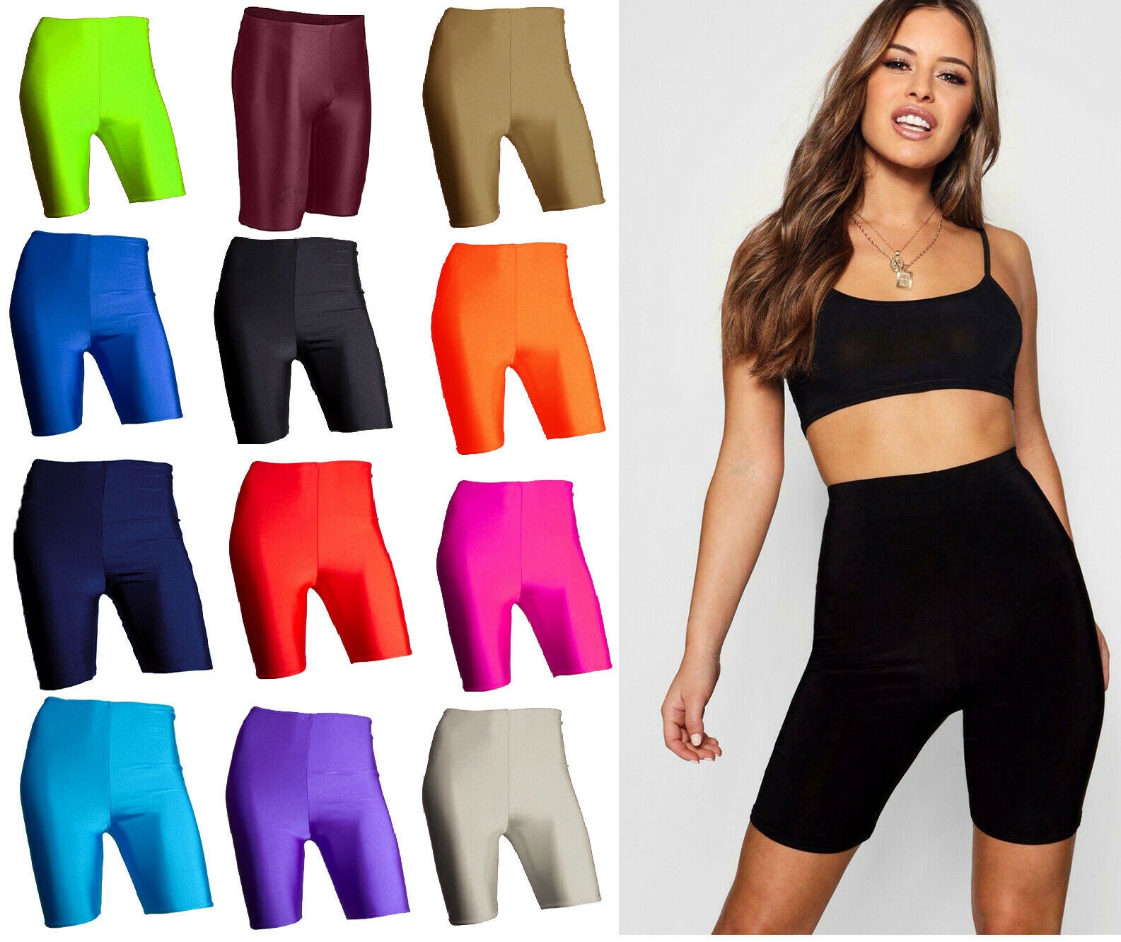Black disco cheap cycling shorts