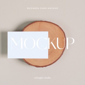Natural Business Card Mockup for Photoshop (Digital Download) - #06