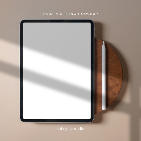 Minimalist Ipad Pro Mockup for Photoshop (Digital Download) - #04