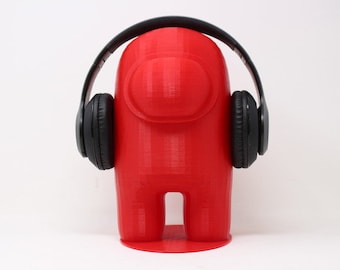 Entre nosotros soporte para auriculares / soporte para auriculares, juegos, decoración de la habitación, oficina, escritorio / entre nosotros busto pintable