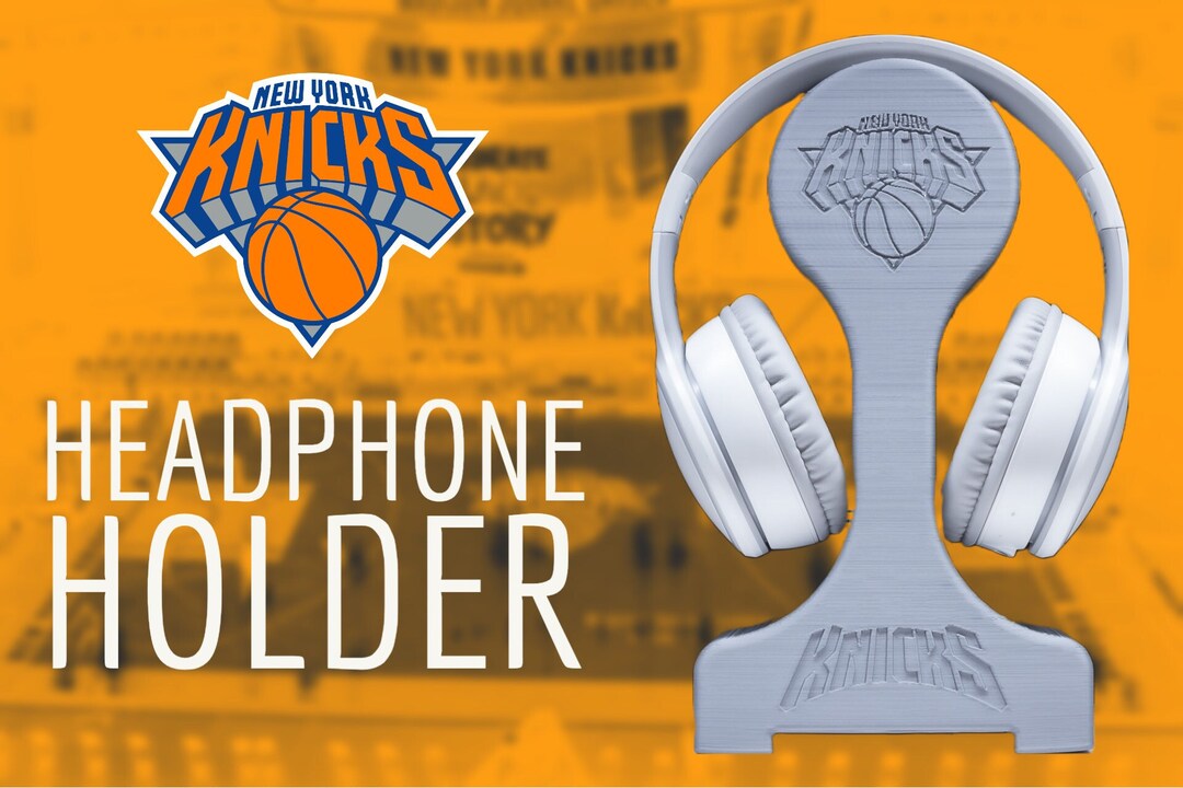 Knicks Headphone Stand Headset Holder New York Knicks Gift Sports Gamer Basketball Fan Man Cave
