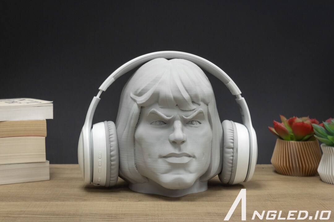 Heman Headphone Stand Headphone Holder, Gaming, Room Decor, Office, Desktop Heman Paintable