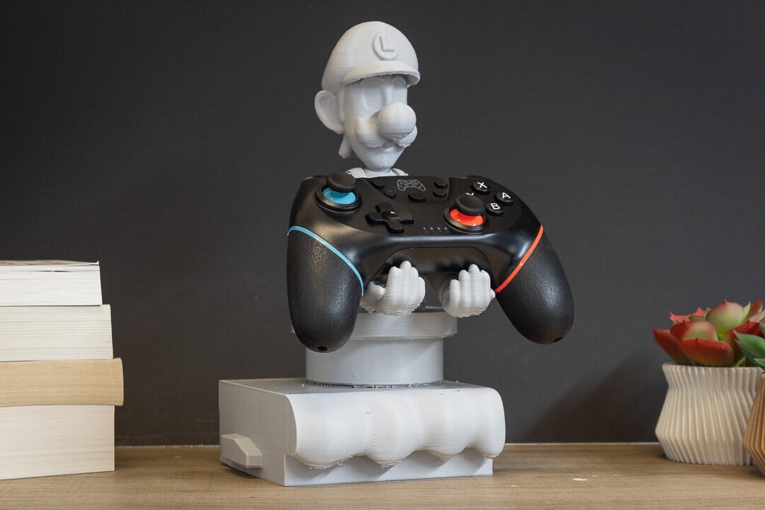 Luigi Controller Stand Controller Holder Cellphone Stand Etsy