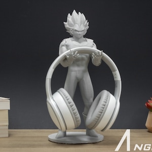 Full Body Vegeta Headphone Stand | Headphone Holder Gamer Gifts | Vegeta Headset Stand