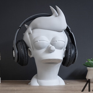 Phillip J. Fry from Futurama Headphone Stand | Futurama Headset Stand | Fry from Futurama Headphone Holder | Perfect Gamer Gift| Nerd Gift