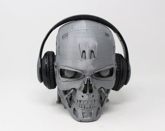 Terminator Headphone Stand | Terminator Headphone Holder | Perfect Gamer Gift Headset Stand |Sci-Fi Fans Gift