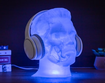 Support lumineux pour casque audio split T800 | Support pour casque d'écoute | Cadeau parfait pour les gamers