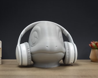 Soporte para auriculares Charmander, soporte para auriculares, juegos, decoración de habitaciones, oficina, escritorio, busto de Charmander para pintar