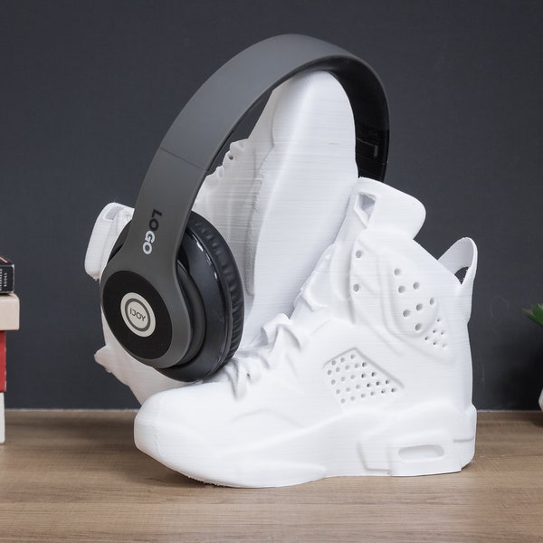 Jordan 6 Headphone Stand | Paintable Model | Sneaker Decor | Unique shoe | Home Decor | Kids Bedroom Decor